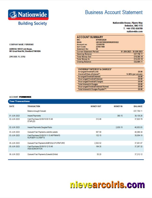 Nationwide Building Society firm bank statement.1